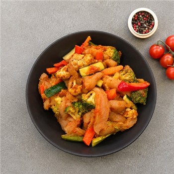 ROAST PEANUT SATAY CHICKEN STIR FRY