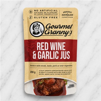 GOURMET GRANNY'S RED WINE & GARLIC JUS LIQUID 200G
