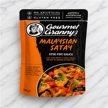 GOURMET GRANNY'S MALAYSIAN SATAY STIR FRY SAUCE