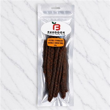 BUNDOCK STOKKIES (DOUBLE SMOKE BBQ) 200g